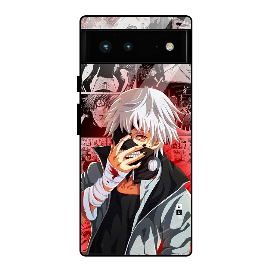 Kaneki Ken Manga Style Glass Back Case for Google Pixel 6