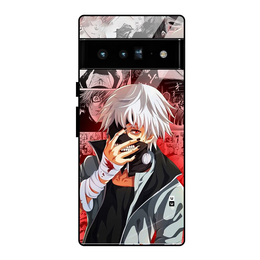Kaneki Ken Manga Style Glass Back Case for Google Pixel 6 Pro