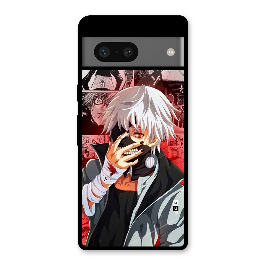 Kaneki Ken Manga Style Glass Back Case for Google Pixel 7