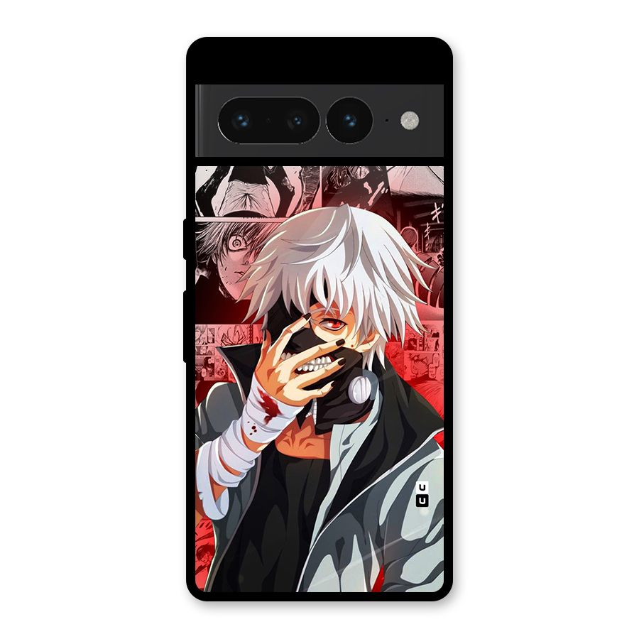 Kaneki Ken Manga Style Glass Back Case for Google Pixel 7 Pro