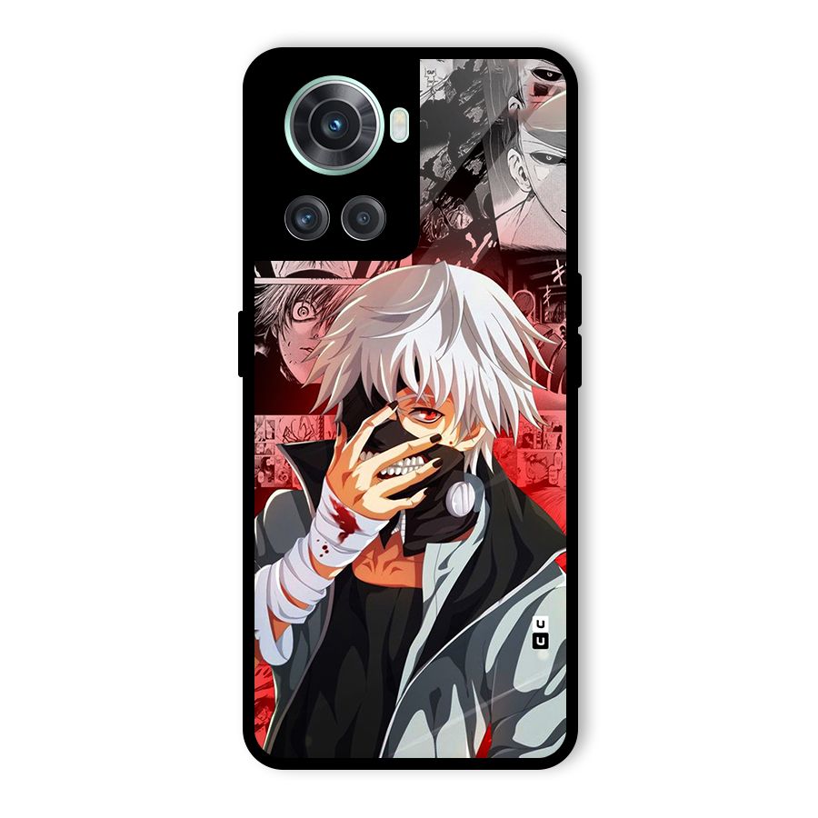 Kaneki Ken Manga Style Glass Back Case for OnePlus 10R