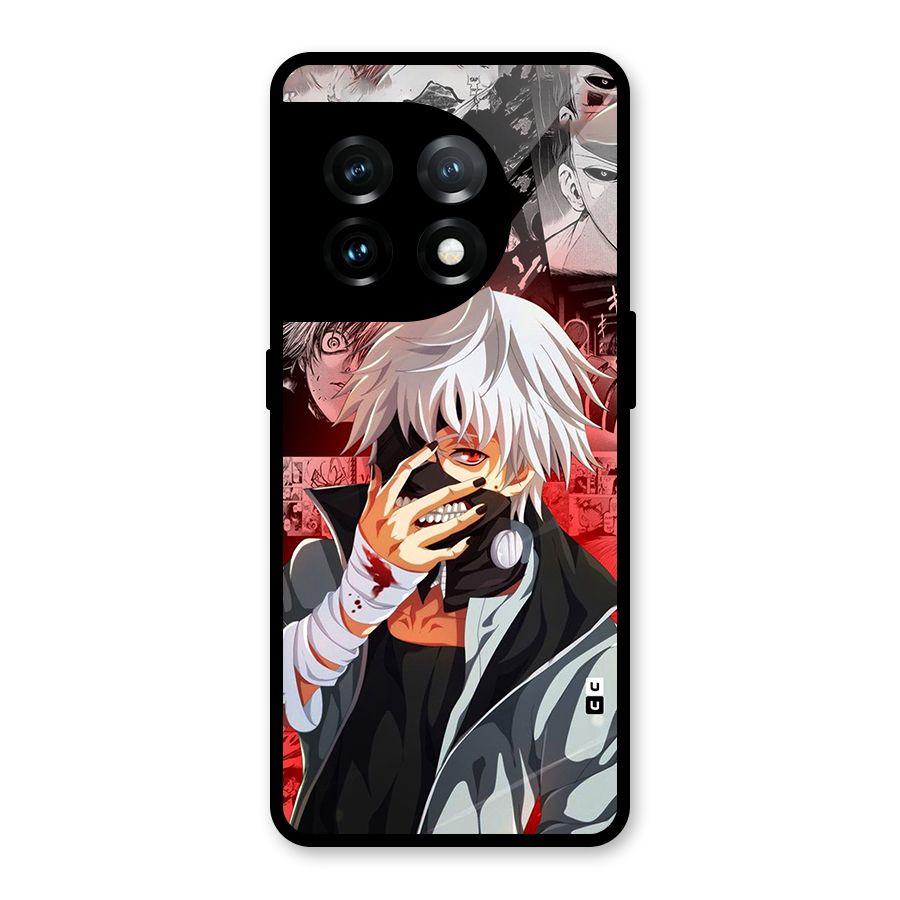 Kaneki Ken Manga Style Glass Back Case for OnePlus 11