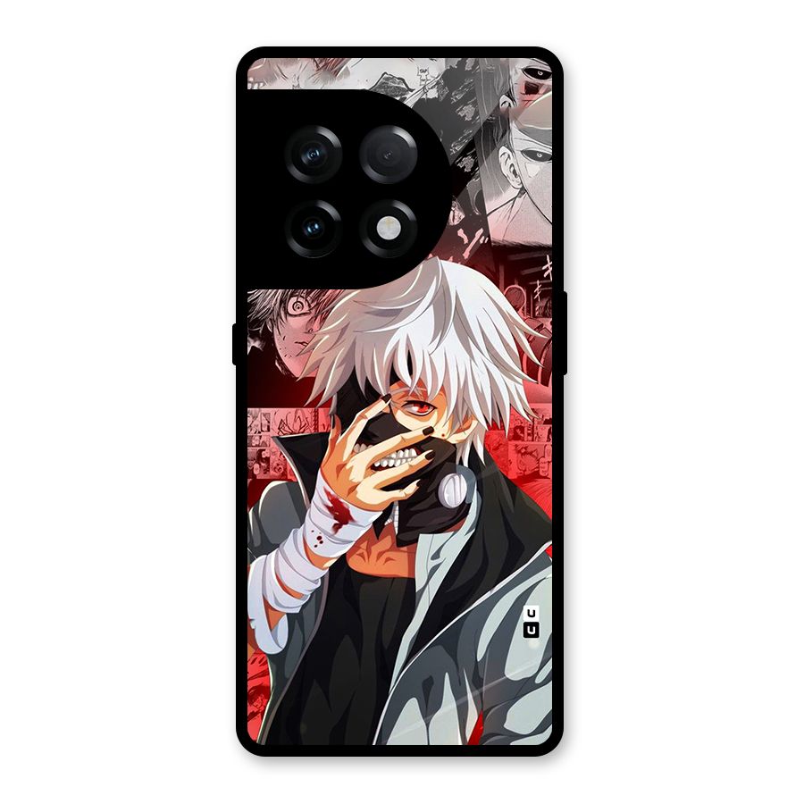 Kaneki Ken Manga Style Glass Back Case for OnePlus 11R