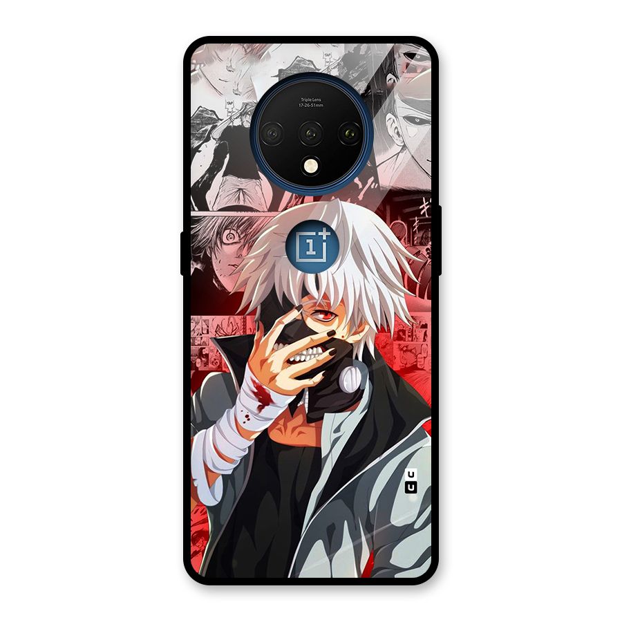 Kaneki Ken Manga Style Glass Back Case for OnePlus 7T