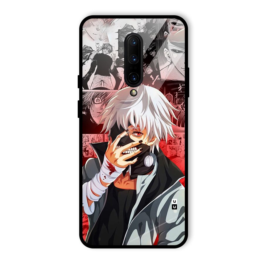 Kaneki Ken Manga Style Glass Back Case for OnePlus 7 Pro