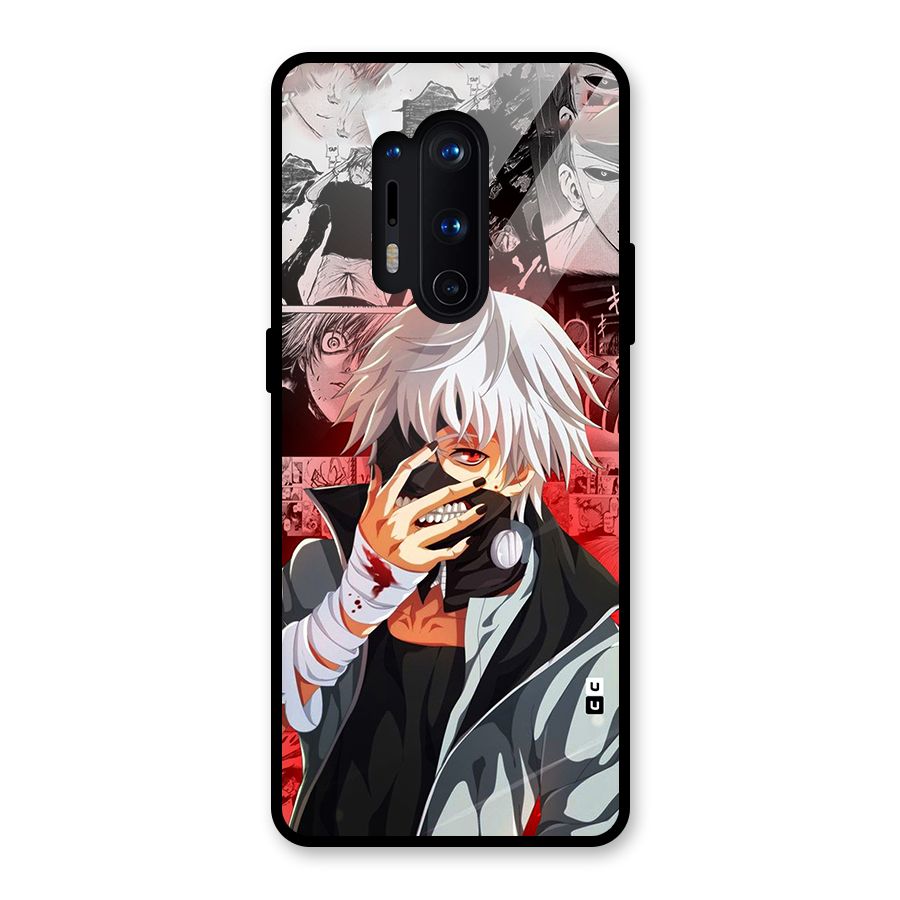 Kaneki Ken Manga Style Glass Back Case for OnePlus 8 Pro