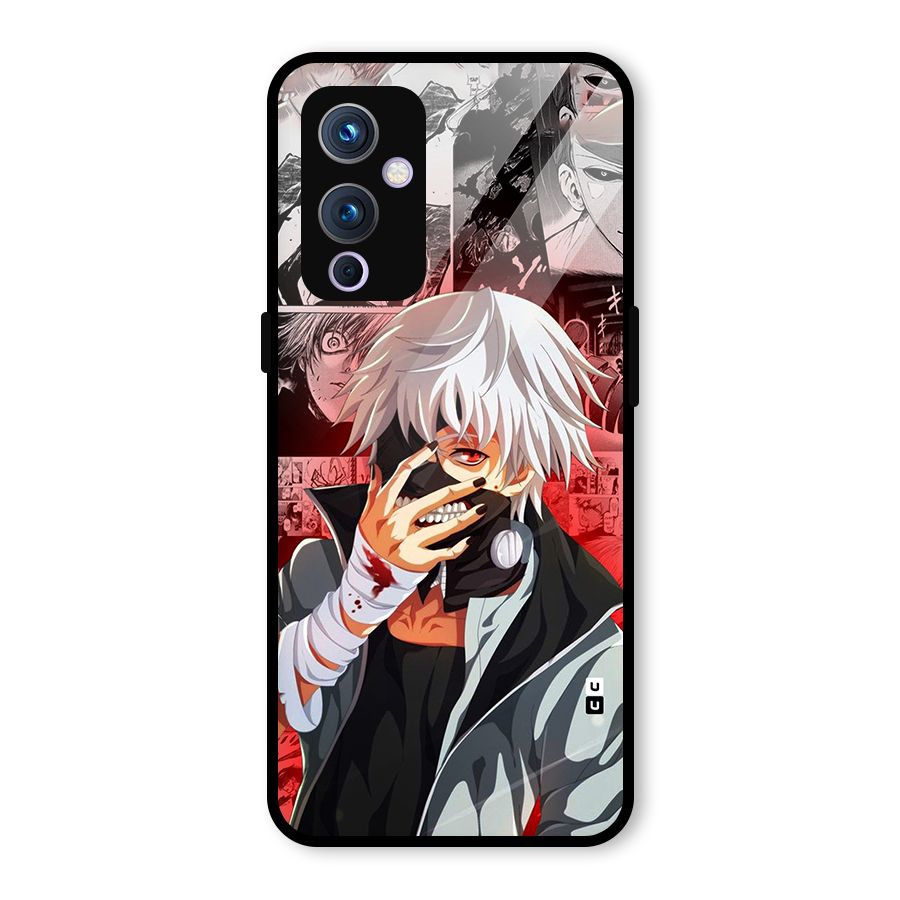 Kaneki Ken Manga Style Glass Back Case for OnePlus 9