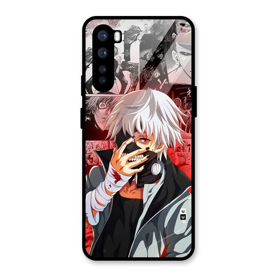 Kaneki Ken Manga Style Glass Back Case for OnePlus Nord