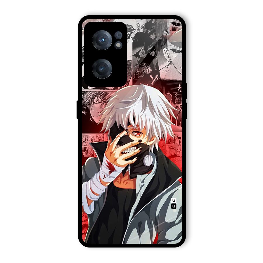 Kaneki Ken Manga Style Glass Back Case for OnePlus Nord CE 2 5G