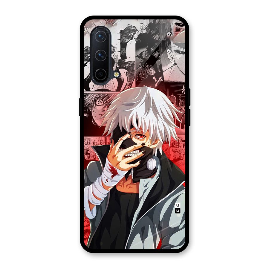 Kaneki Ken Manga Style Glass Back Case for OnePlus Nord CE 5G