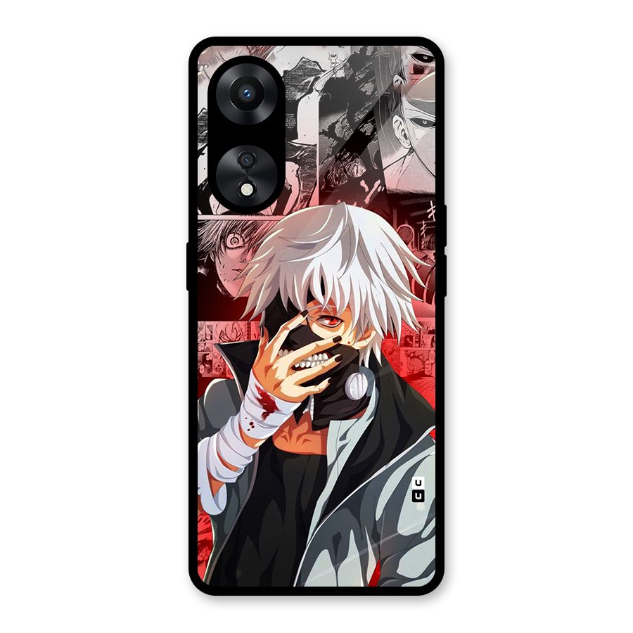 Kaneki Ken Manga Style Glass Back Case for Oppo A78