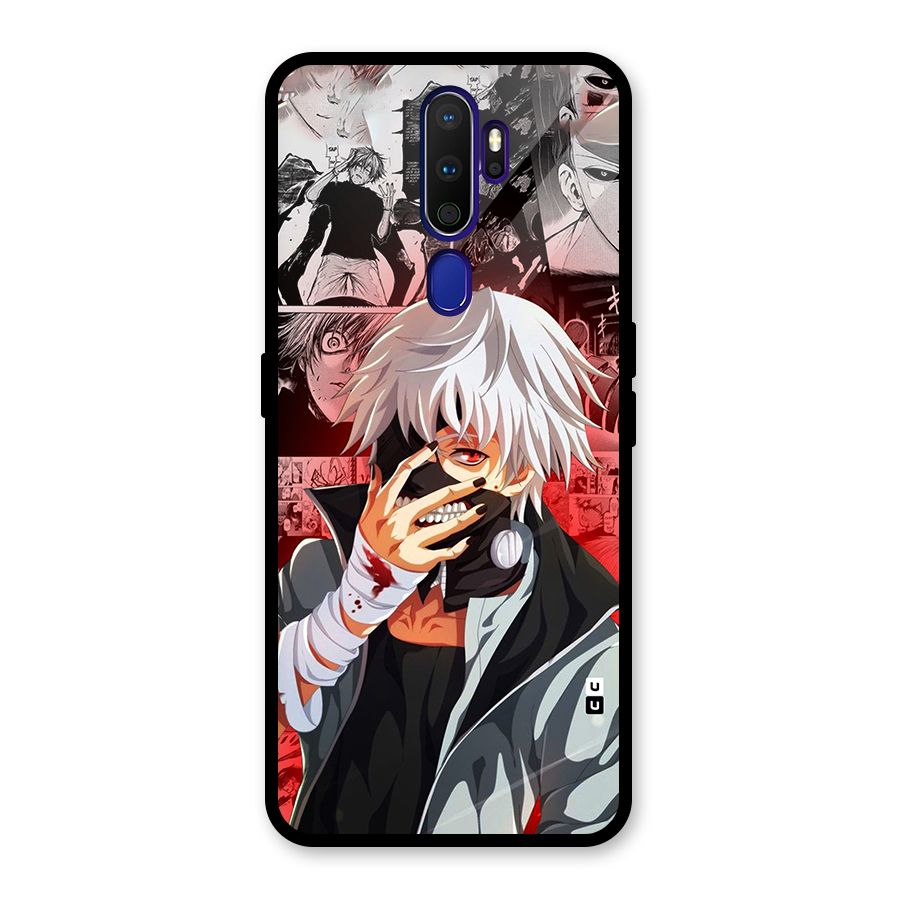 Kaneki Ken Manga Style Glass Back Case for Oppo A9 (2020)