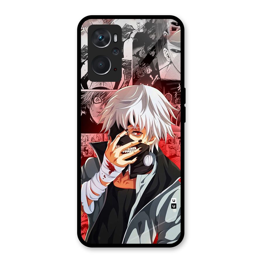 Kaneki Ken Manga Style Glass Back Case for Oppo K10 4G
