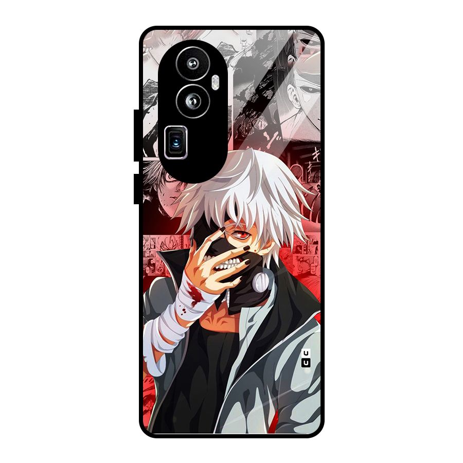 Kaneki Ken Manga Style Glass Back Case for Oppo Reno10 Pro Plus