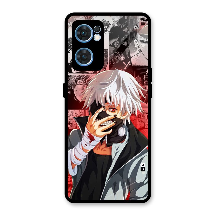 Kaneki Ken Manga Style Glass Back Case for Oppo Reno7 5G