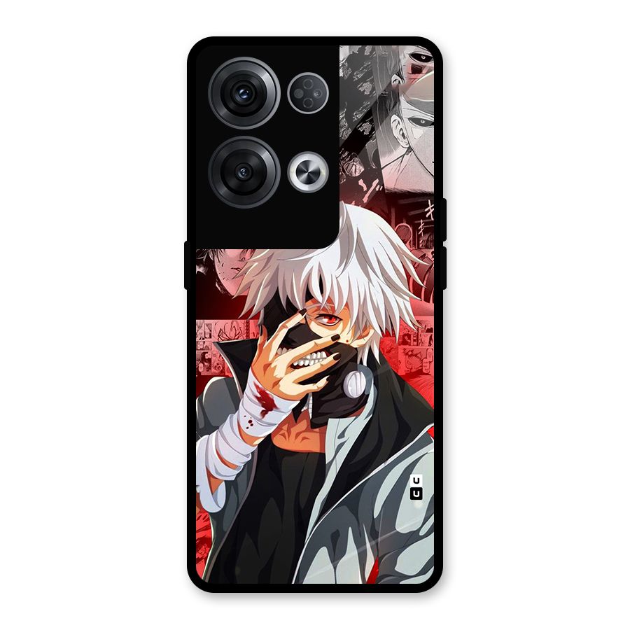 Kaneki Ken Manga Style Glass Back Case for Oppo Reno8 Pro 5G