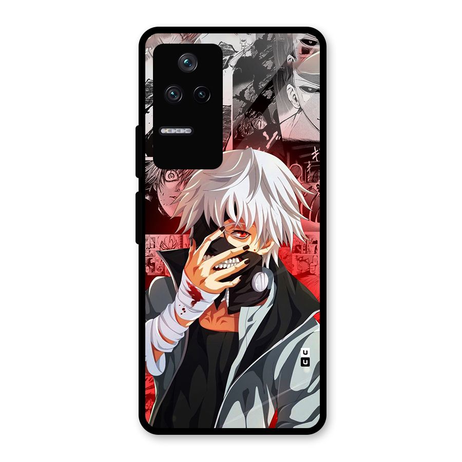 Kaneki Ken Manga Style Glass Back Case for Poco F4 5G