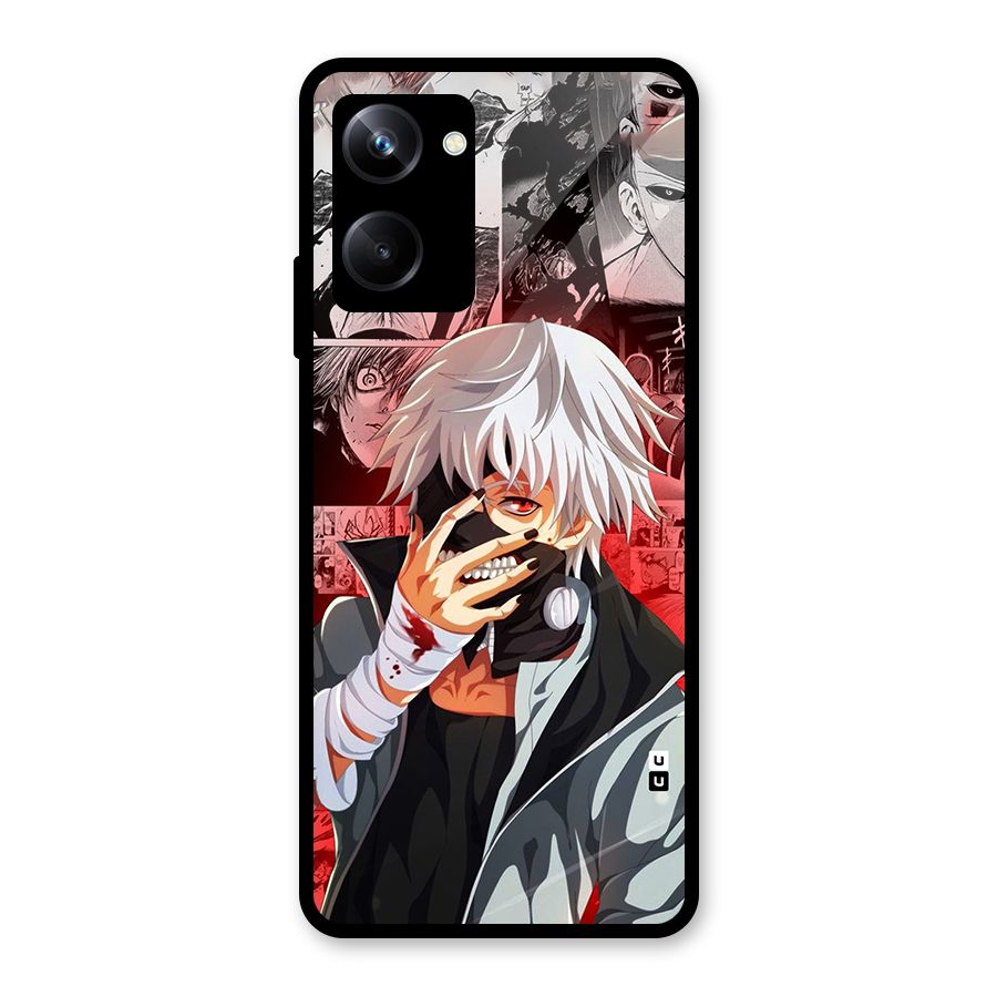 Kaneki Ken Manga Style Glass Back Case for Realme 10 Pro