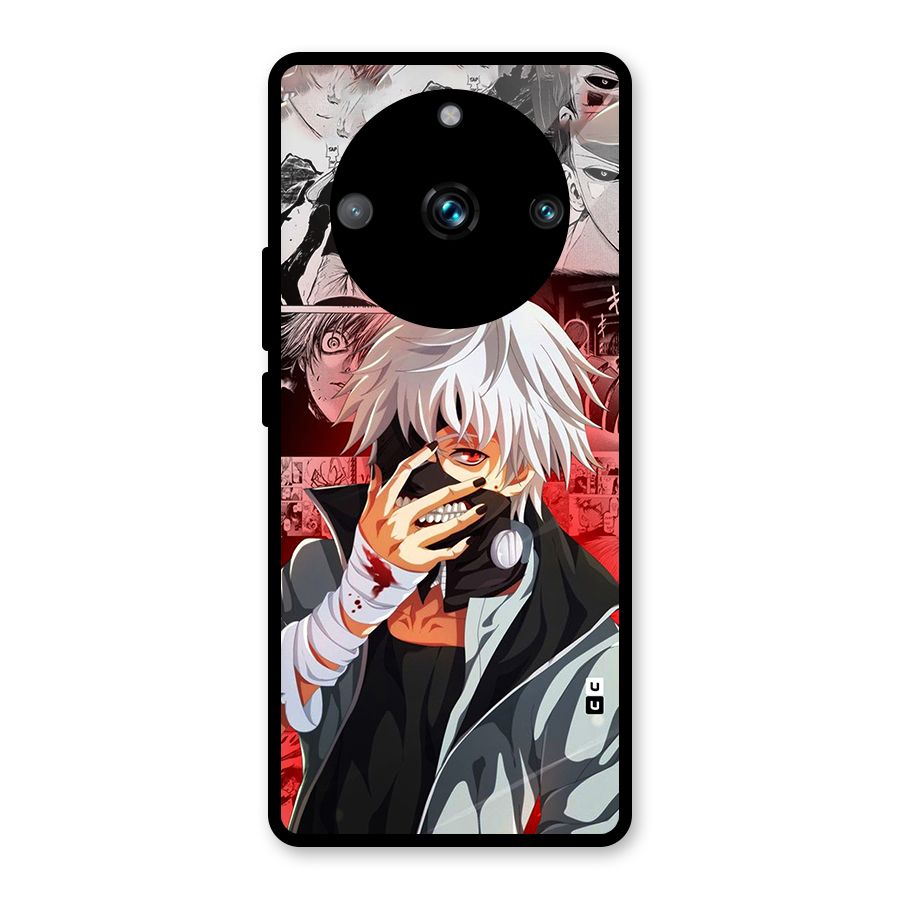 Kaneki Ken Manga Style Glass Back Case for Realme 11 Pro