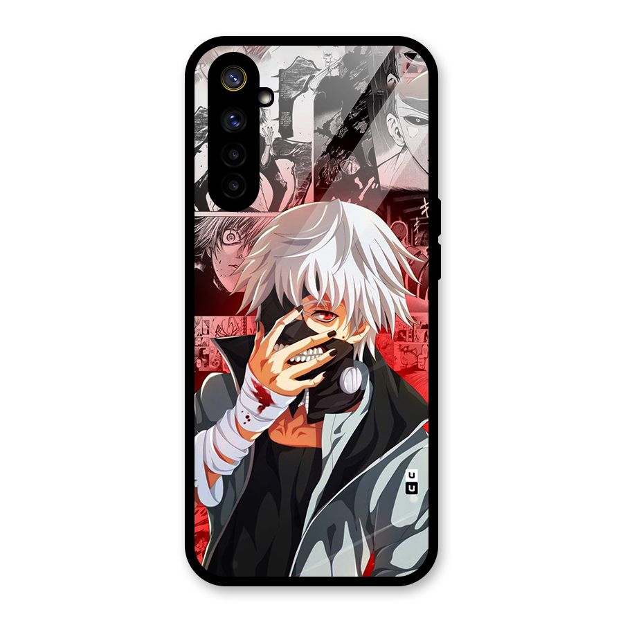 Kaneki Ken Manga Style Glass Back Case for Realme 6