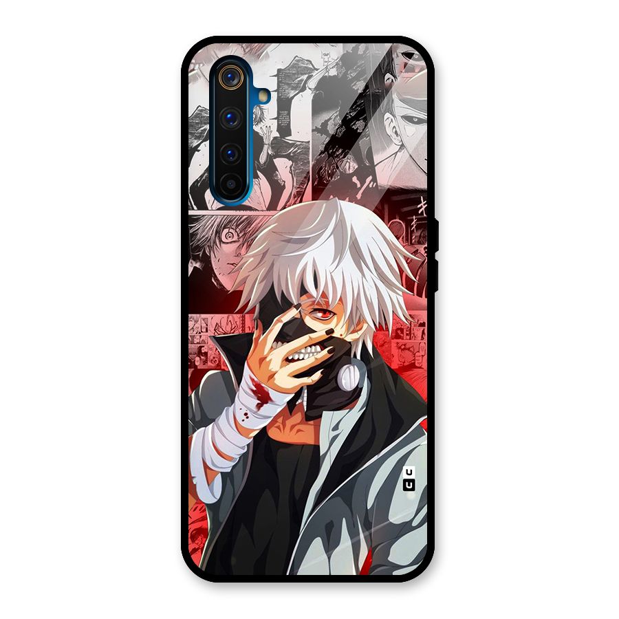 Kaneki Ken Manga Style Glass Back Case for Realme 6 Pro