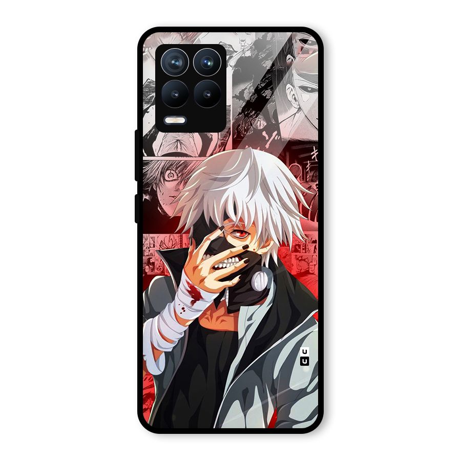 Kaneki Ken Manga Style Glass Back Case for Realme 8 Pro