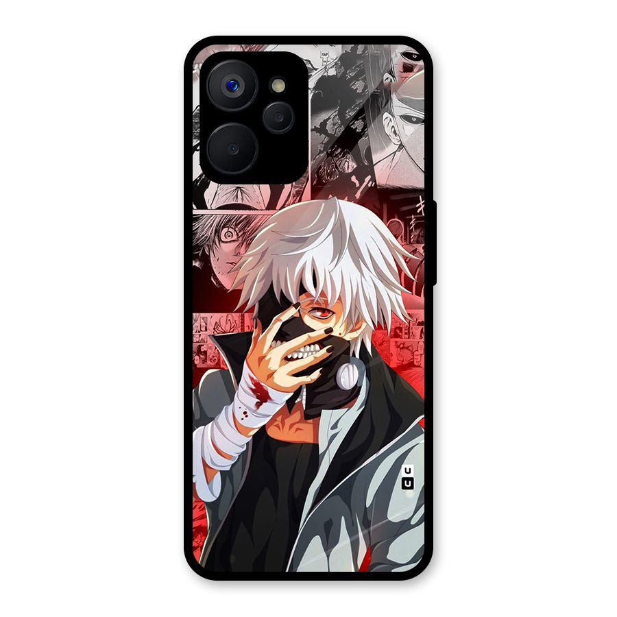 Kaneki Ken Manga Style Glass Back Case for Realme 9i 5G