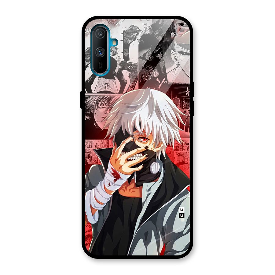 Kaneki Ken Manga Style Glass Back Case for Realme C3