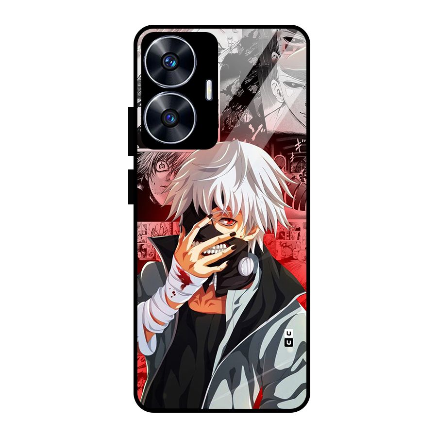 Kaneki Ken Manga Style Glass Back Case for Realme Narzo N55
