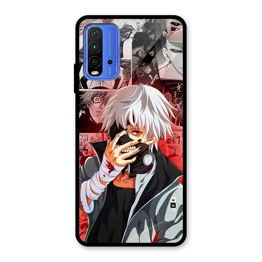 Kaneki Ken Manga Style Glass Back Case for Redmi 9 Power