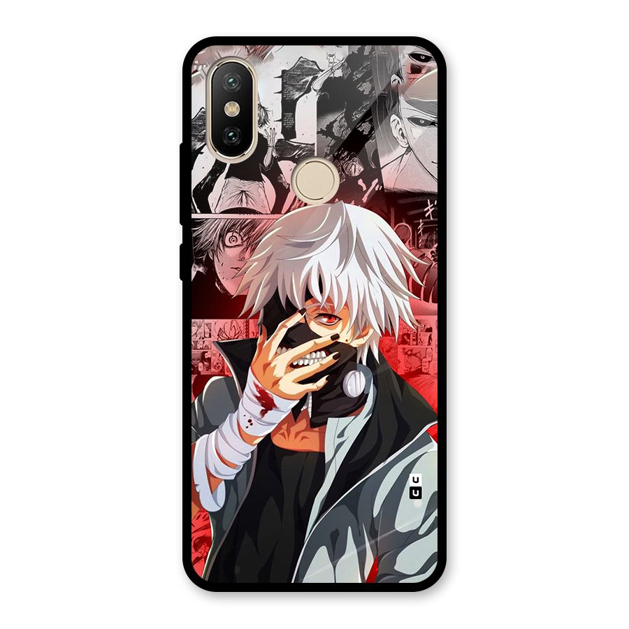 Kaneki Ken Manga Style Glass Back Case for Redmi A2