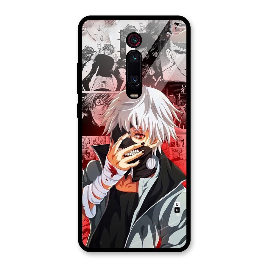 Kaneki Ken Manga Style Glass Back Case for Redmi K20 Pro