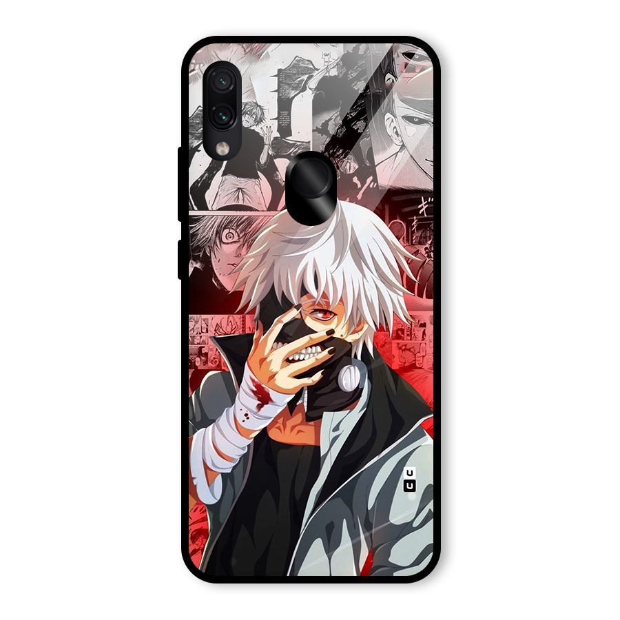 Kaneki Ken Manga Style Glass Back Case for Redmi Note 7