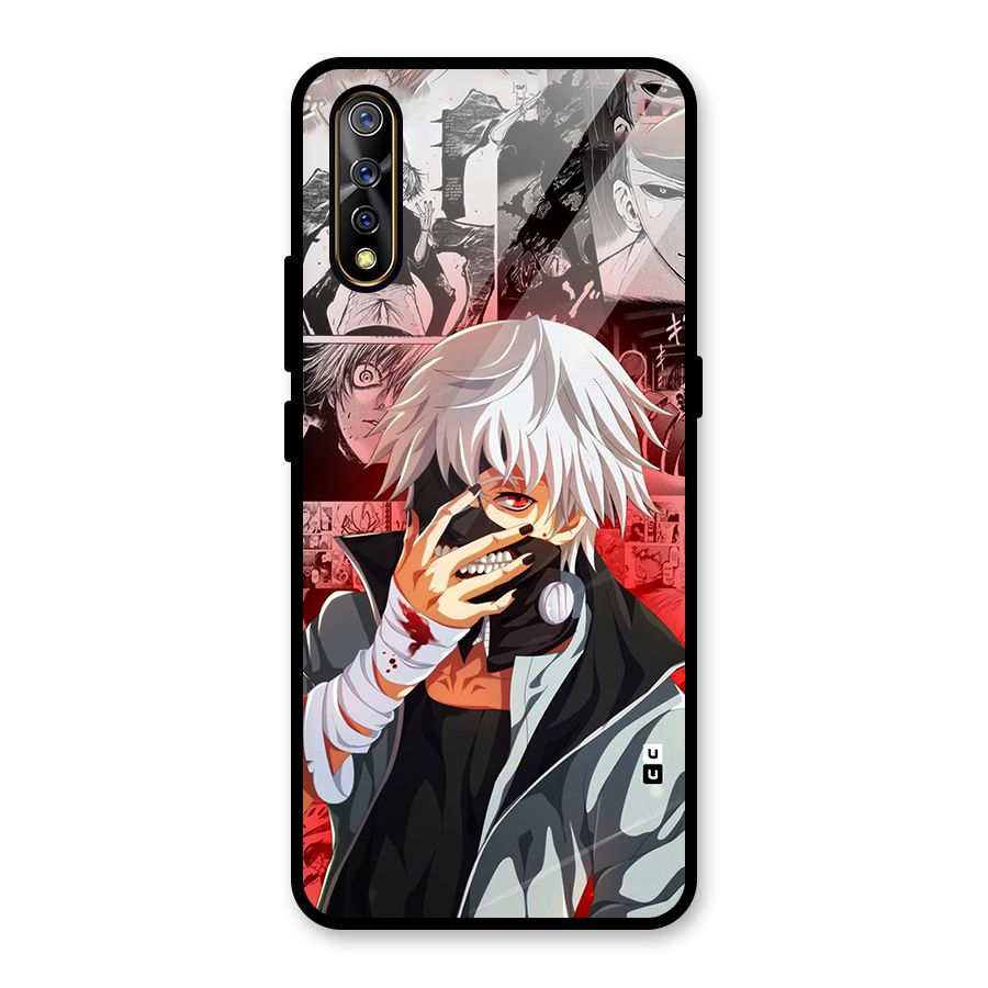 Kaneki Ken Manga Style Glass Back Case for Vivo S1