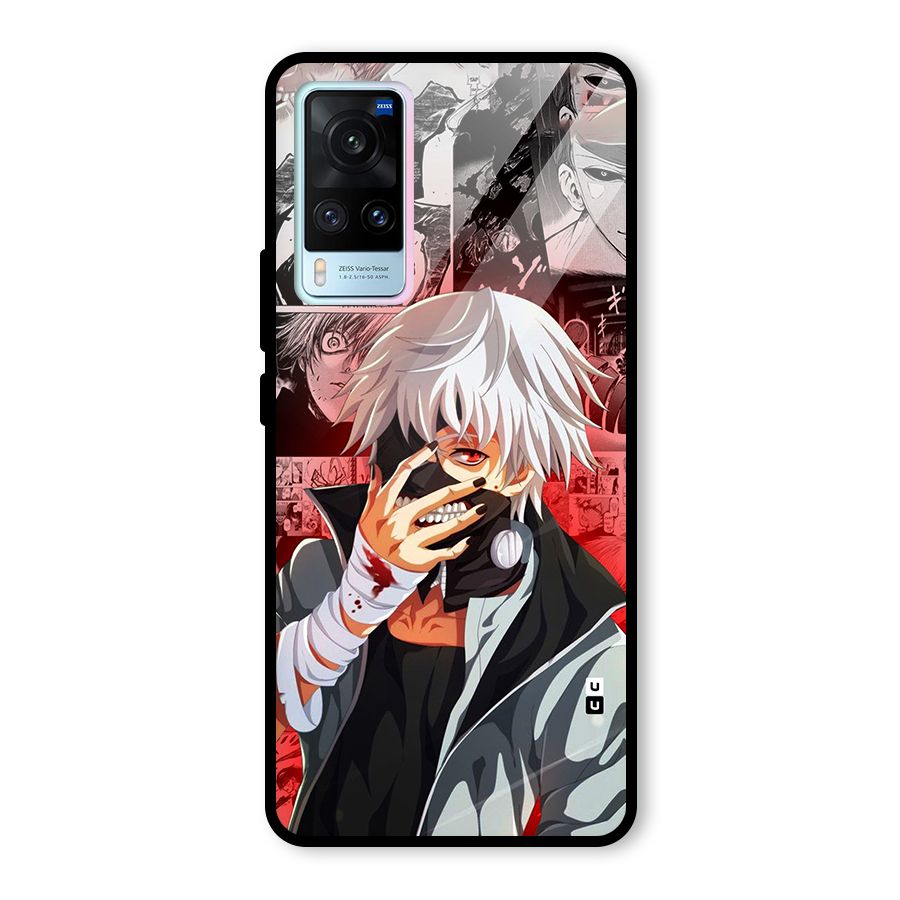 Kaneki Ken Manga Style Glass Back Case for Vivo X60
