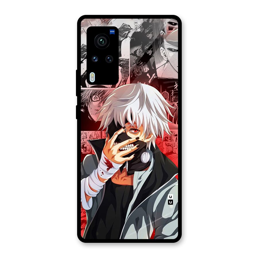 Kaneki Ken Manga Style Glass Back Case for Vivo X60 Pro