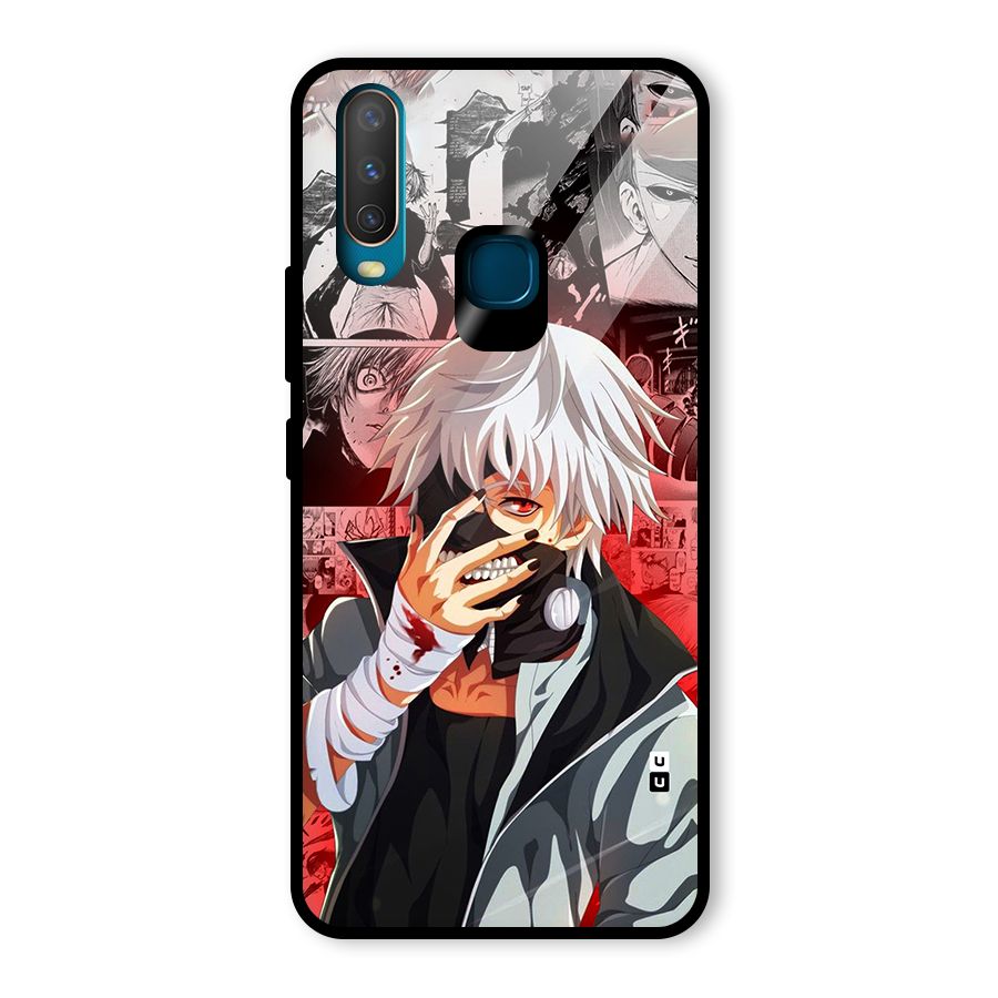 Kaneki Ken Manga Style Glass Back Case for Vivo Y12