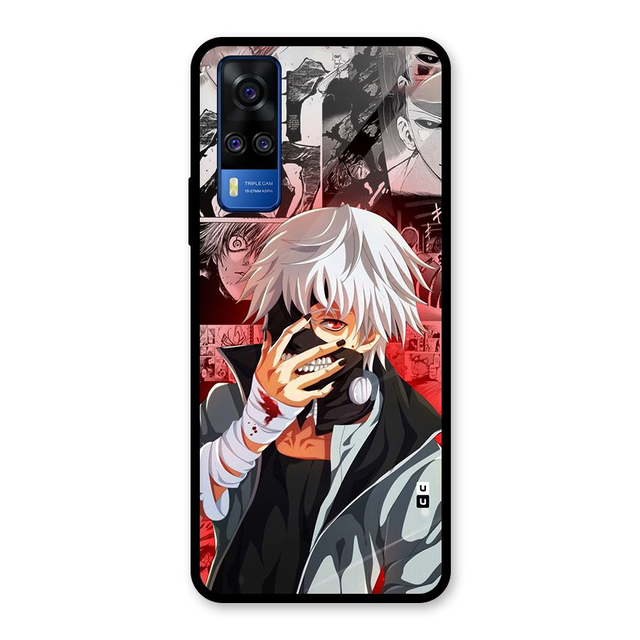 Kaneki Ken Manga Style Glass Back Case for Vivo Y31