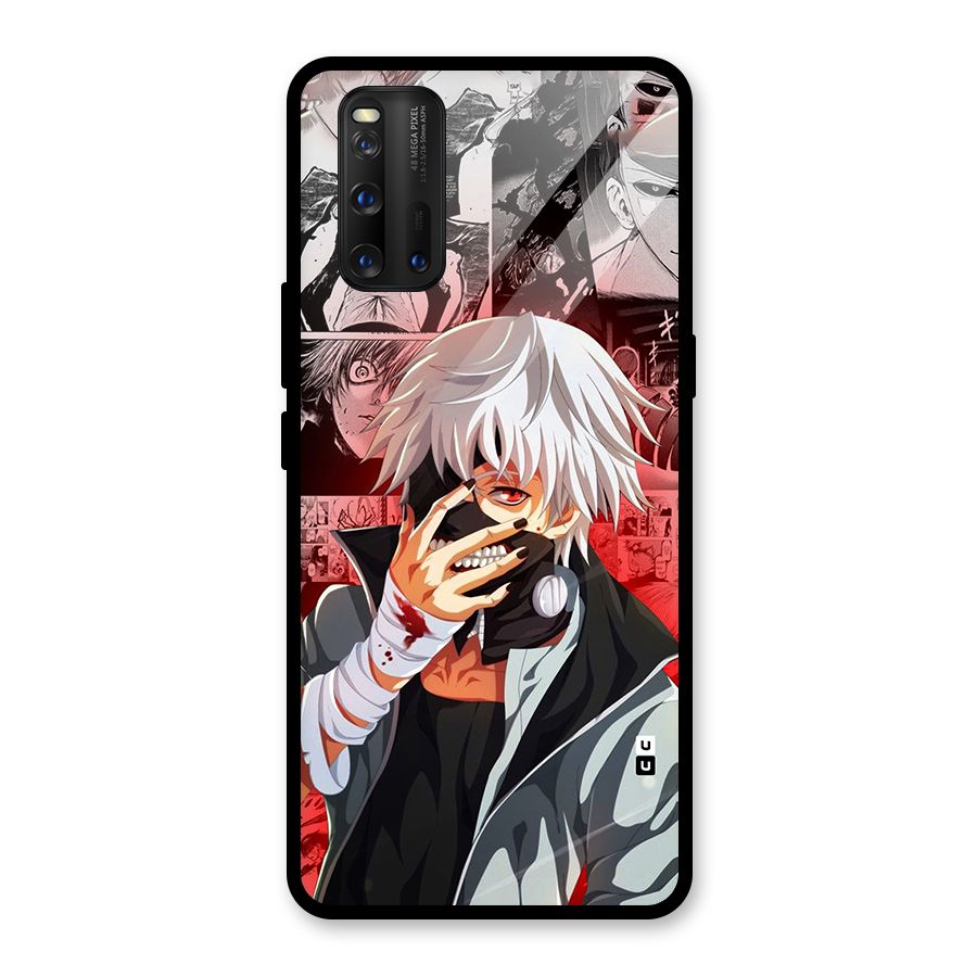 Kaneki Ken Manga Style Glass Back Case for Vivo iQOO 3