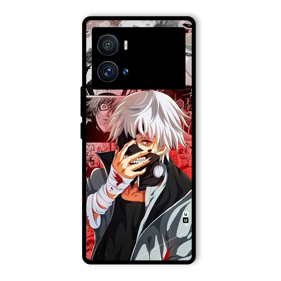 Kaneki Ken Manga Style Glass Back Case for Vivo iQOO 9 Pro