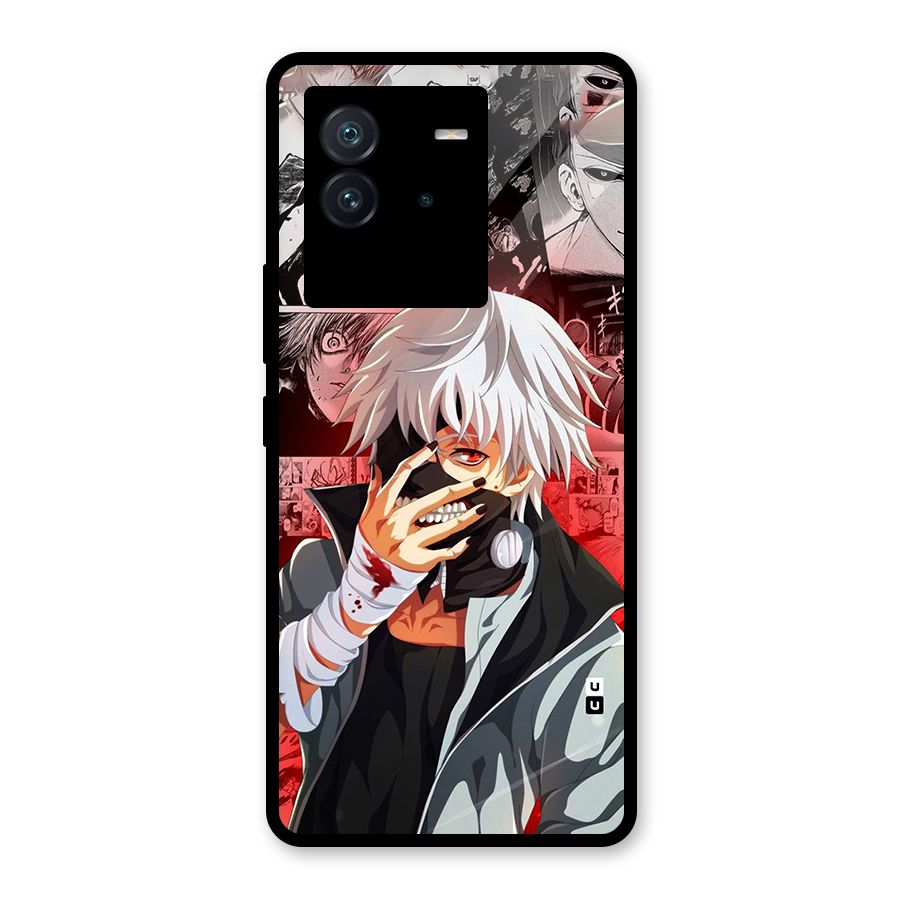Kaneki Ken Manga Style Glass Back Case for Vivo iQOO Neo 6 5G
