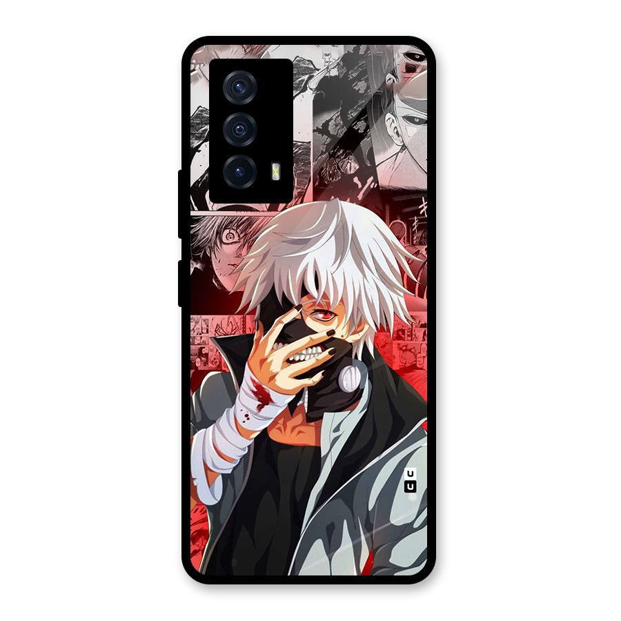 Kaneki Ken Manga Style Glass Back Case for Vivo iQOO Z5