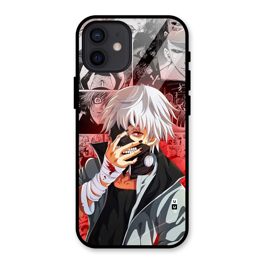 Kaneki Ken Manga Style Glass Back Case for iPhone 12