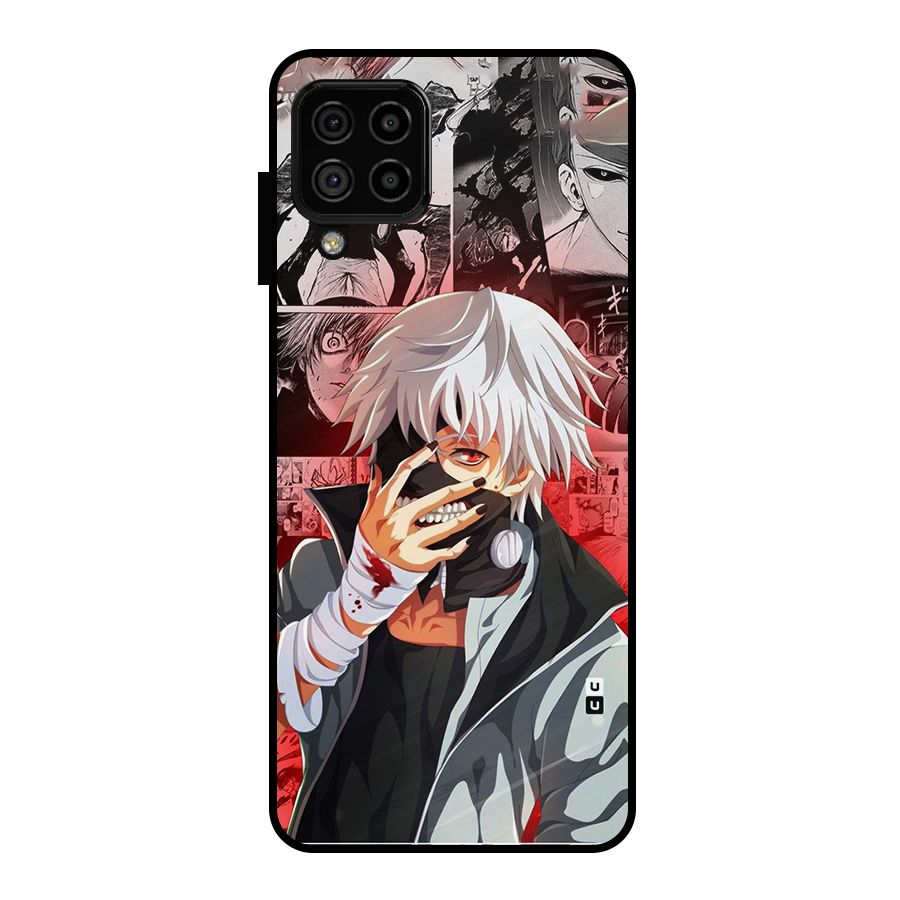 Kaneki Ken Manga Style Metal Back Case for Galaxy A22 4G