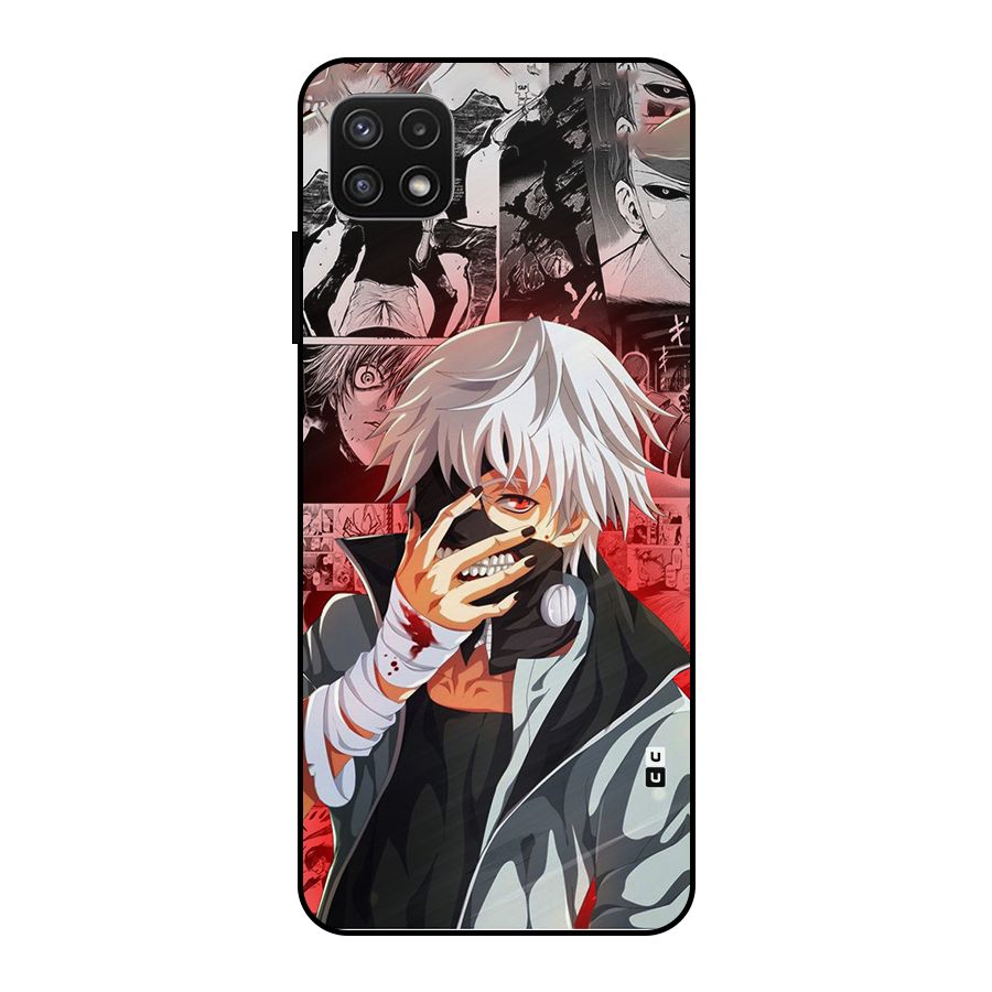 Kaneki Ken Manga Style Metal Back Case for Galaxy A22 5G