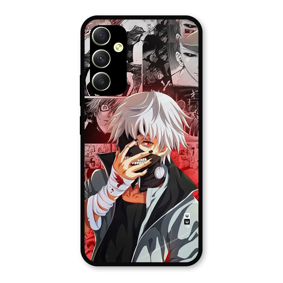 Kaneki Ken Manga Style Metal Back Case for Galaxy A34