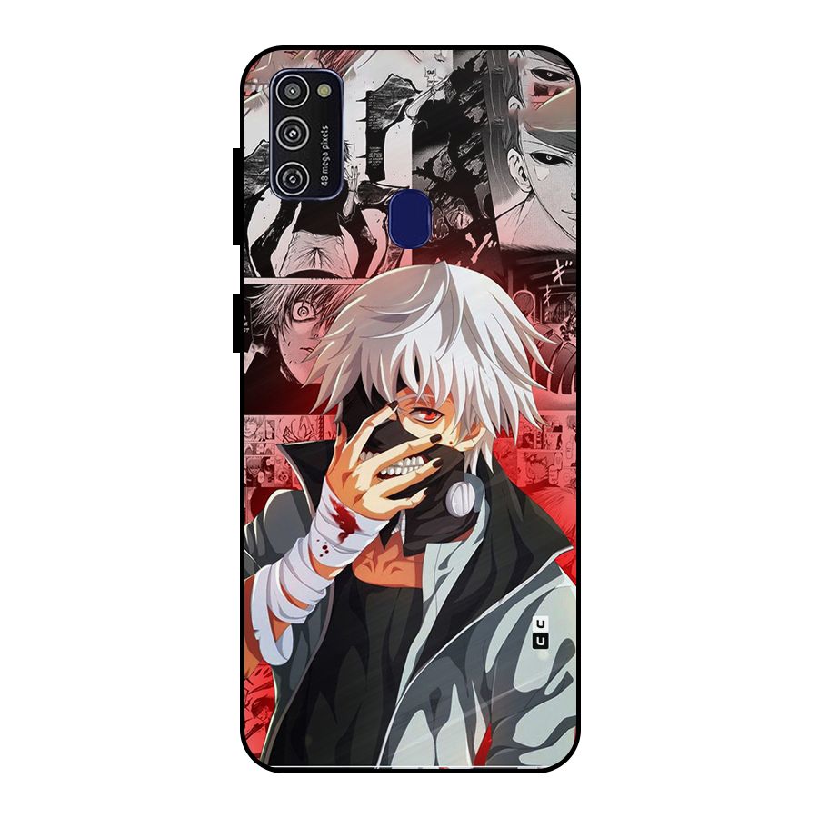 Kaneki Ken Manga Style Metal Back Case for Galaxy M21