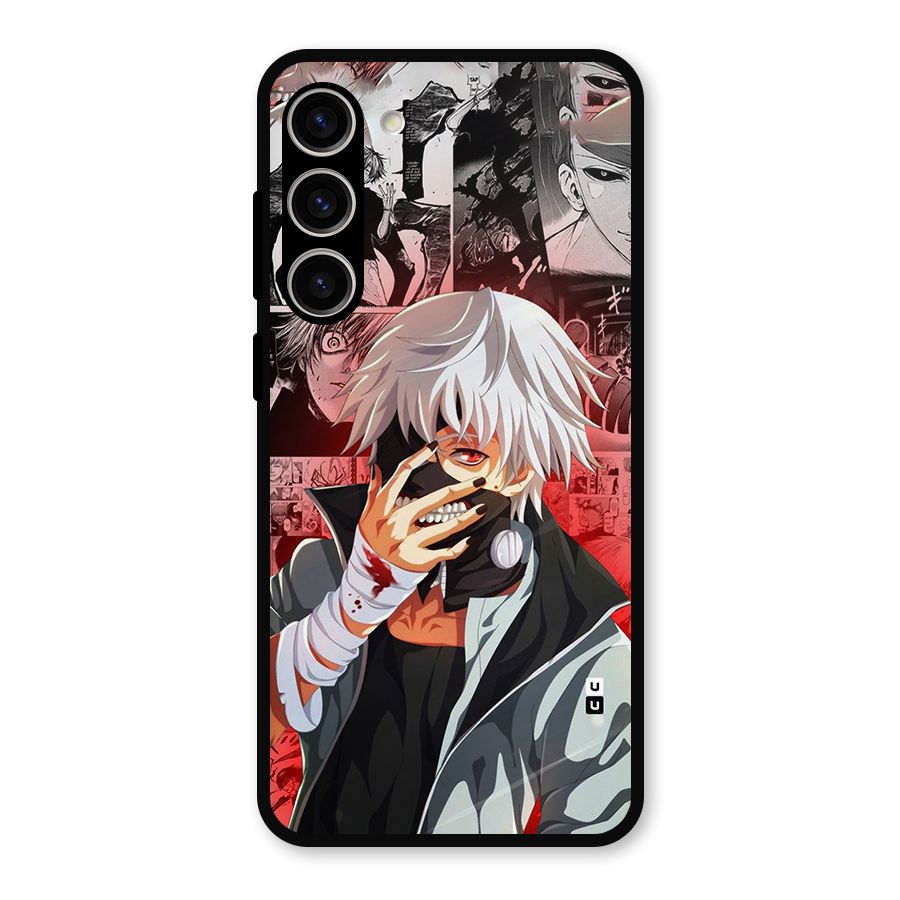 Kaneki Ken Manga Style Metal Back Case for Galaxy S23 Plus