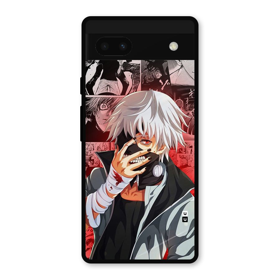 Kaneki Ken Manga Style Metal Back Case for Google Pixel 6a