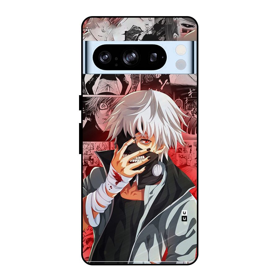 Kaneki Ken Manga Style Metal Back Case for Google Pixel 8 Pro